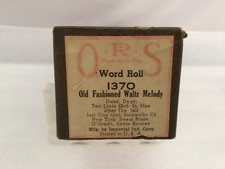 QRS Word Roll Player Piano 1370 OLD FASHIONED WALTZ MELODY-Daisy Daisy; Sweet Ro