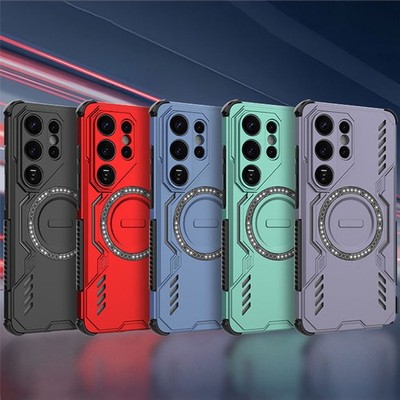 For Samsung S26 S25 Ultra S24 FE A57 A56 A55 Armor ShockProof Bumper Case Cover