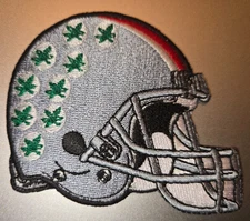 OHIO STATE BUCKEYES IRON ON PATCH 3.25" X 2.75" FAST FREE SHIPPING W/ TRACKING