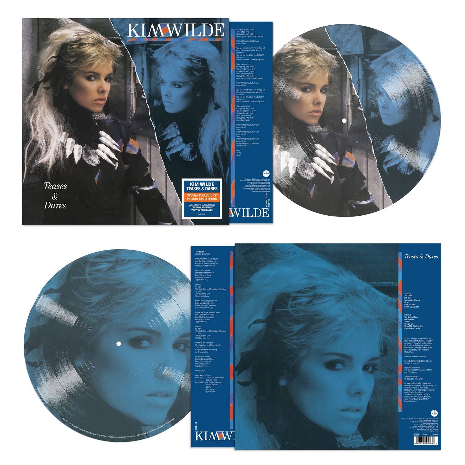 Kim Wilde - Teases & Dares (Demon Records) Picture Disc Vinyl 12"" Album Pre-sale
