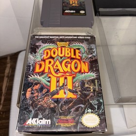 Original Nintendo NES Double Dragon III The Sacred Stones 80% Complete Tested