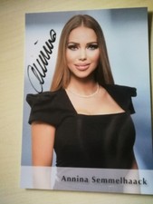 ANNINA UCATIS - ORIG. AUTOGRAMMKARTE -  MODEL -  SIGNED!
