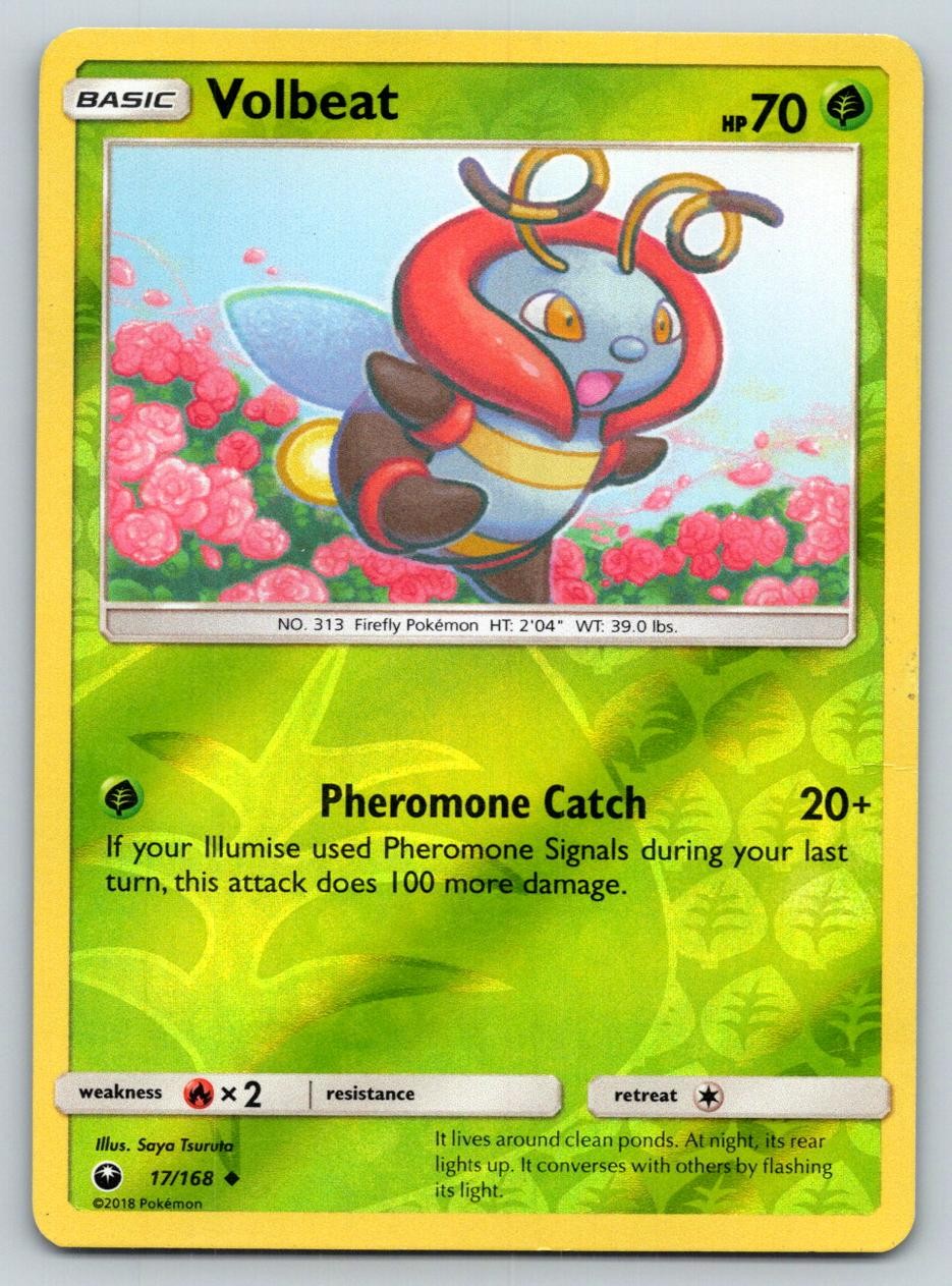 VOLBEAT 17/168 UC CELESTIAL STORM POKEMON REVERSE HOLO MP TSURUTA