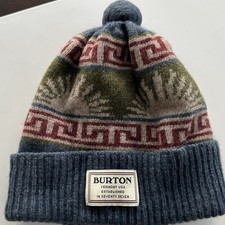 Burton Beanie Wool Blend Pom Pom Ski Hat One Size Unisex