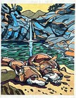 4 Original Wildlife Fish Paintings By Martin Newman 8x10 All For One Money — photo 4