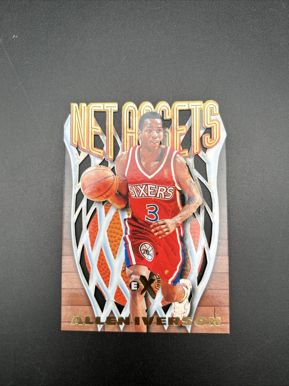 Allen Iverson 1996 Skybox E-X2000 #7 Net Assets Price Guide