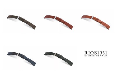 RIOS1931 Zürich - Uhrenarmband aus Alligatorenleder (344) - 5 Farben