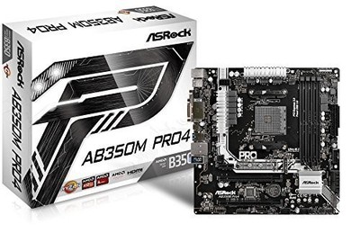 ASRock AB350M Pro4 AM4 BIOS P7.00 Mainboard Gebraucht Ryzen 5000 Kompatibel