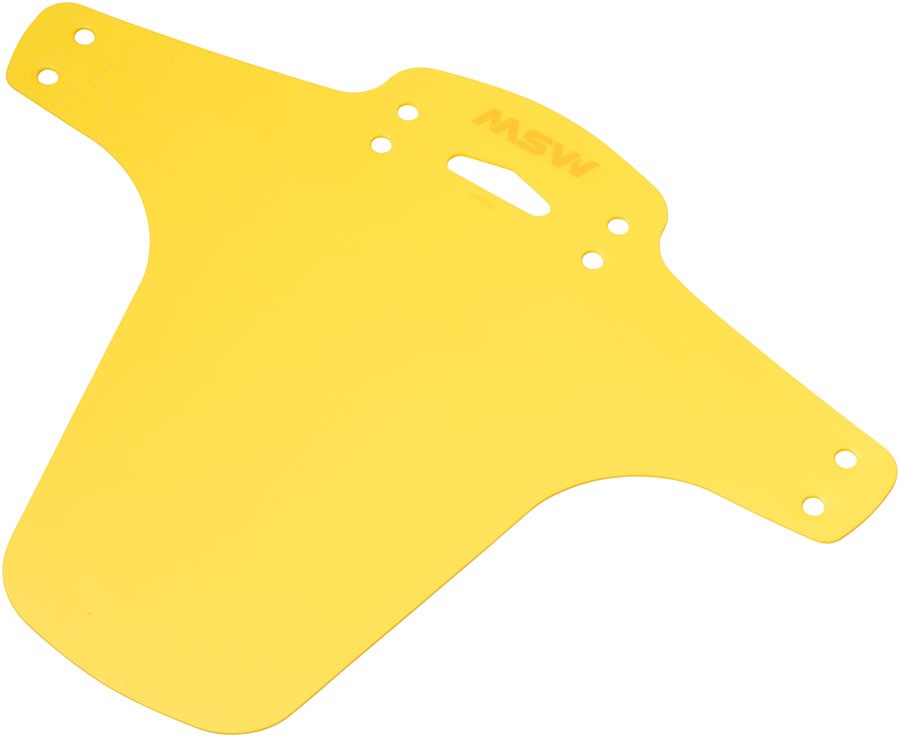 MSW SplashPad Front Fender - Universal Bike Mudguard Easy Install Yellow 2290₽