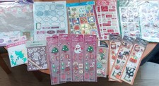 Xmas & Halloween Bundle Stickers, Embellishments and More NEW/ USED Crafts Cards