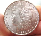 CHOICE ~ 1886-P MORGAN SILVER DOLLAR  ~ BU ~ Bright White