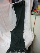 Vintage wool blend Scarf ribbed Hunter Green