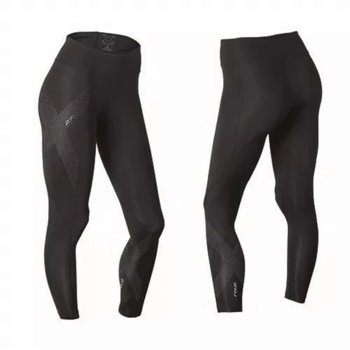 2XU Mid Rise Crossfit Compression Gym Tight WA2864B Womens Small Fast Ship