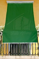 Tenda da Sole Esterno Balcone Veranda con Anelli tinta unita VERDE
