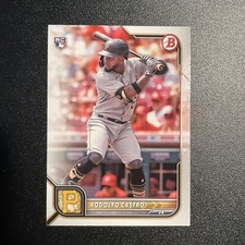 2022 Bowman #9 Rodolfo Castro Rookie Card Pirates RC. rookie card picture