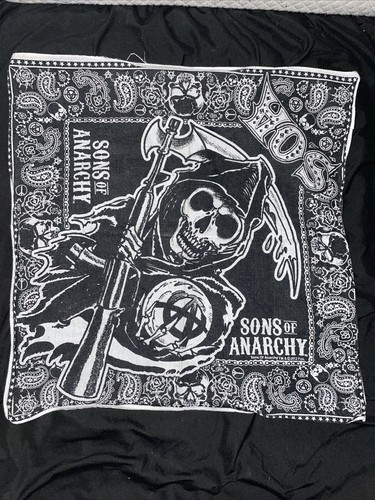 Super Lot Neuf : Écussons Et Bandana Officiels SONS OF ANARCHY - Multicouleur - Taille Unique - Coton