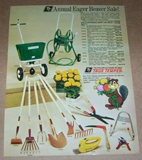 1973 print ad - True Temper home garden yard tools Eager Beaver advertising page