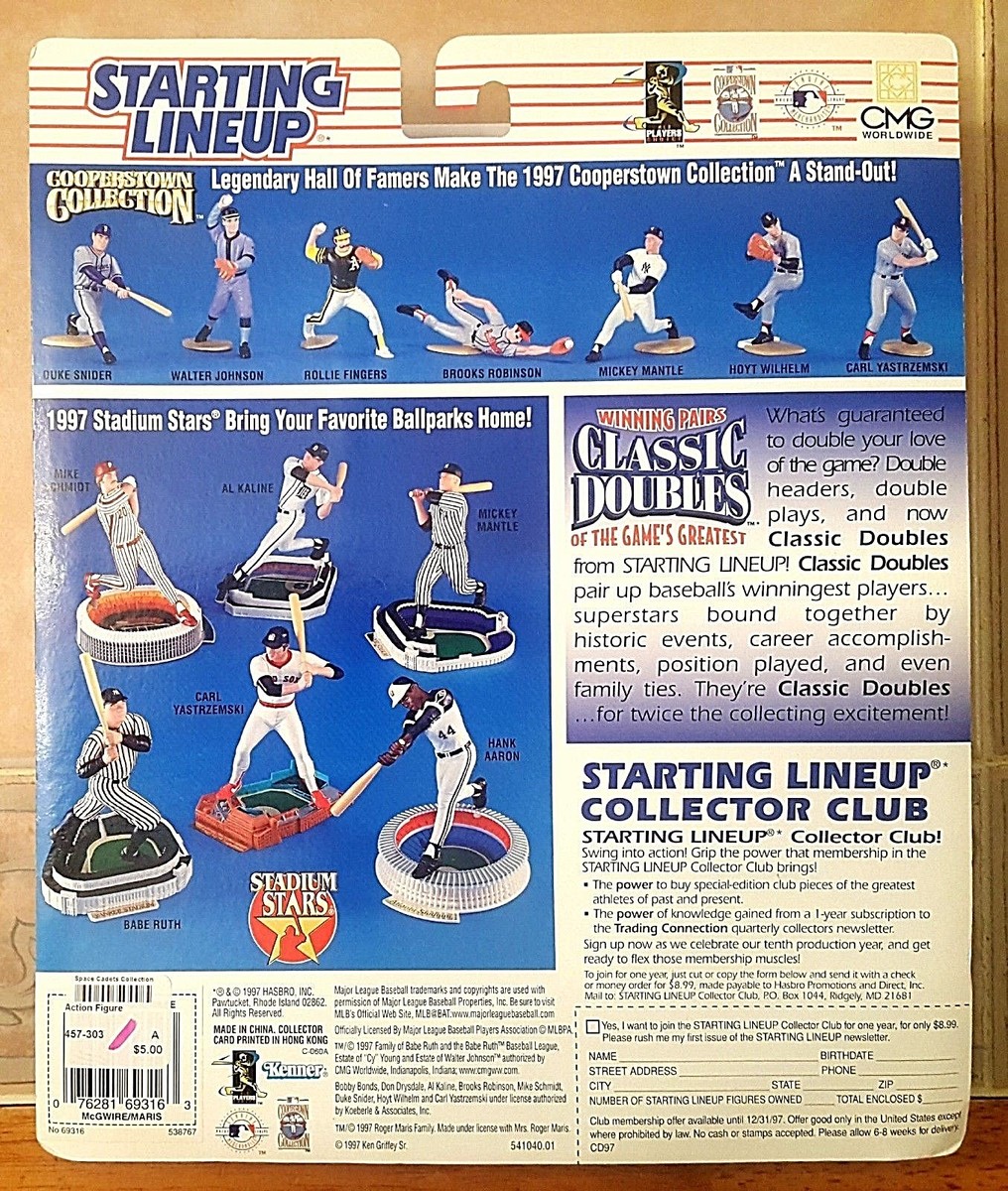 1997) Kenner Starting Lineup CLASSIC DOUBLES - McGwire & Maris