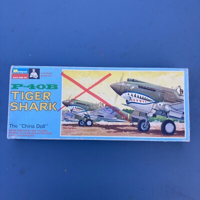 MONOGRAM P-40B TIGER SHARK THE  China Doll  1/48 Scale Partially Assembled M1