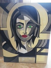 Quadro Moderno Dipinto A Mano. Acrilico 40x50