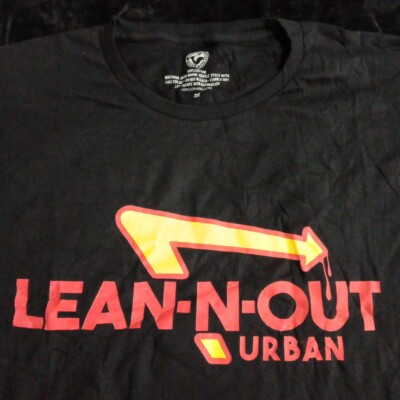 Ussc Mens T Shirt 3x Lean In N Out Weed Cough Syrup Codeine Xxxl Long Sleeve