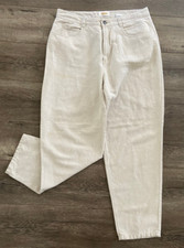 Talbots Petites Linen/Cotton Pants 14 Inseam 27" 5 Pockets Lightweight Work