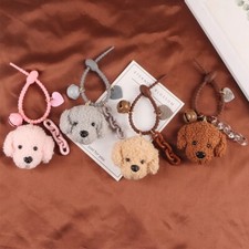 1PC Unisex Adjustable Cute Dog Fur Pom Pom Keychain Fluffy Handbag pentant