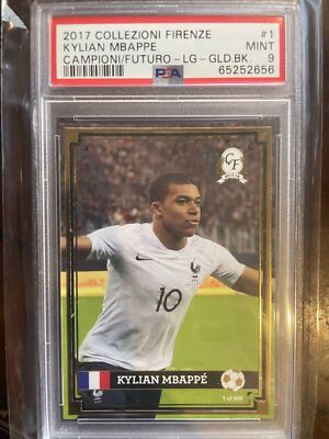PSA 9 Kylian Mbappe 2017 Campioni Futuro 1/999, #1 Rookie PSA 9 Kylian Mbappe 2017 Campioni Futuro 1/999, #1 Rookie