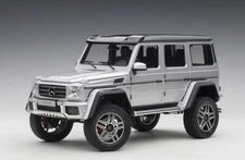 1/18 Mercedes Benz G500 4X4 2 Silver Composite Model Car By Autoart 76318