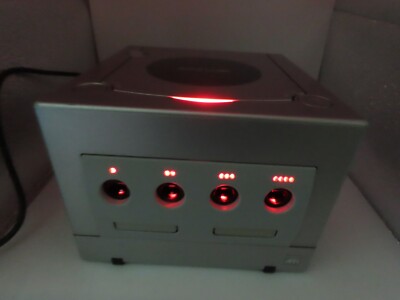 Nintendo GameCube RED LED Light Mod Modification Controller Port w/ new batt