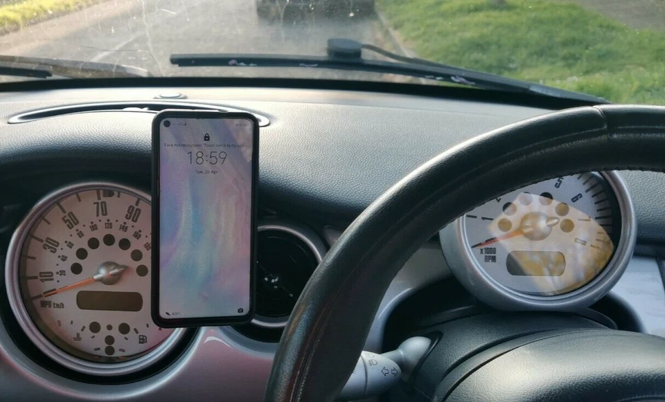 Mini R50 R52 R53 Dash Mount Magnetic Phone Holder Rotatable NEW IMPROVED MAGNET! - Image 2 of 4