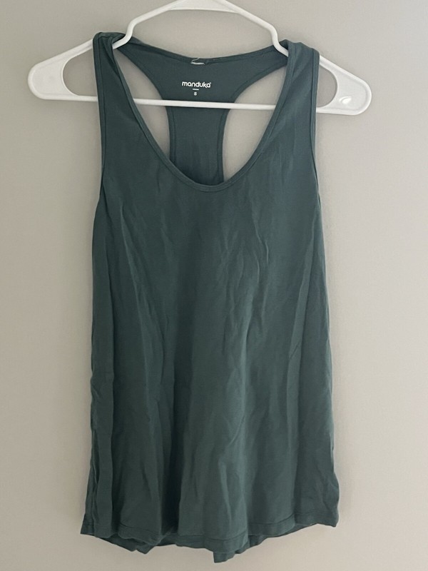 Manduka Racerback Tank Women’s Size Small Teal Green Top