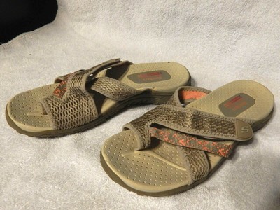Women SKECHERS OUTDOOR LIFESTYLE Sandals Tan/Coral SIZE 10 ...