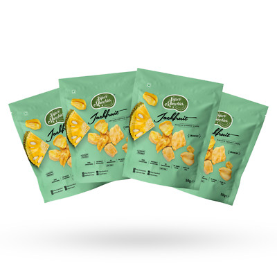Super Munchies - Jackfruit Frucht chips VEGAN 4x 50g Pack