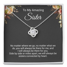 To My Sister Necklace, Birthday Gift For Sister, Sister Christmas Gift