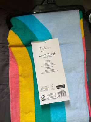  5 Pc Mainstays Beach Towel measures 28 x 60 inches Diferentes Diseños Al Azar 