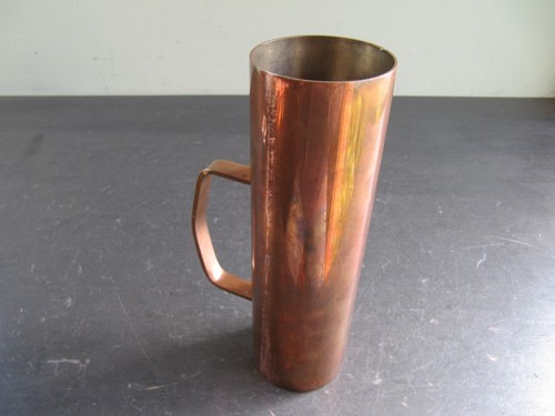 Vintage Modernist Kupfer Krug Vase - Bild 8 von 8