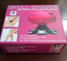 Skull Shaver: Butterfly Pro Women's Electric Shaver (Pink-New)
