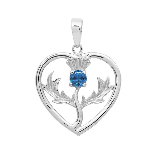 VONALA Ciondolo E Orecchini A Goccia A Forma Di Cardo Scozzese, In Argento Sterling 925 Con Zirconi Viola, Ipoallergenici - 3