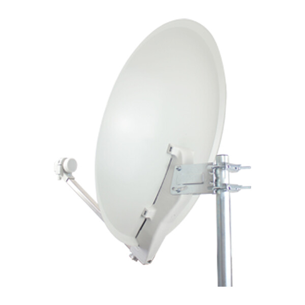 Antenne Parabole Satellite 65cm contre les Coupures d'Image avec LNB Single 0.1dB HD4K