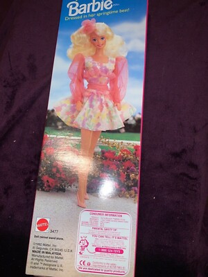 Spring Bouquet Barbie 1992 edition Mattel #3477, NIB. | eBay
