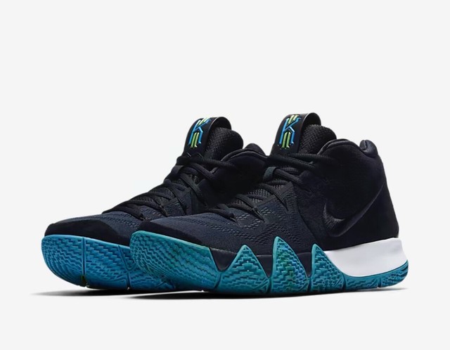 kyrie 4 black and blue