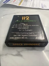 Space Invaders 1980 112 Tele Games Atari Video Game Cartridge Tested CZ170