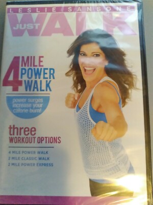 LESLIE SANSONE JUST WALK MILE POWER WALK New Sealed DVD 812073025114|