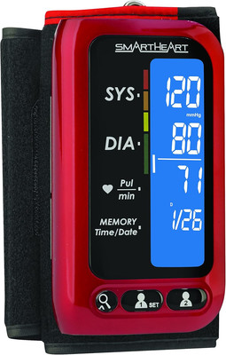 Blood Pressure Monitor | Attached Upper Arm Cuff | Advanced Inflation Technology
