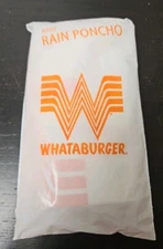 Whataburger Logo Adult Rain Poncho Unisex New