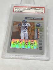 Brandon Marshall AUTO 2006 Playoff Contenders RC Ticket PSA 10 GEM MT POP 20