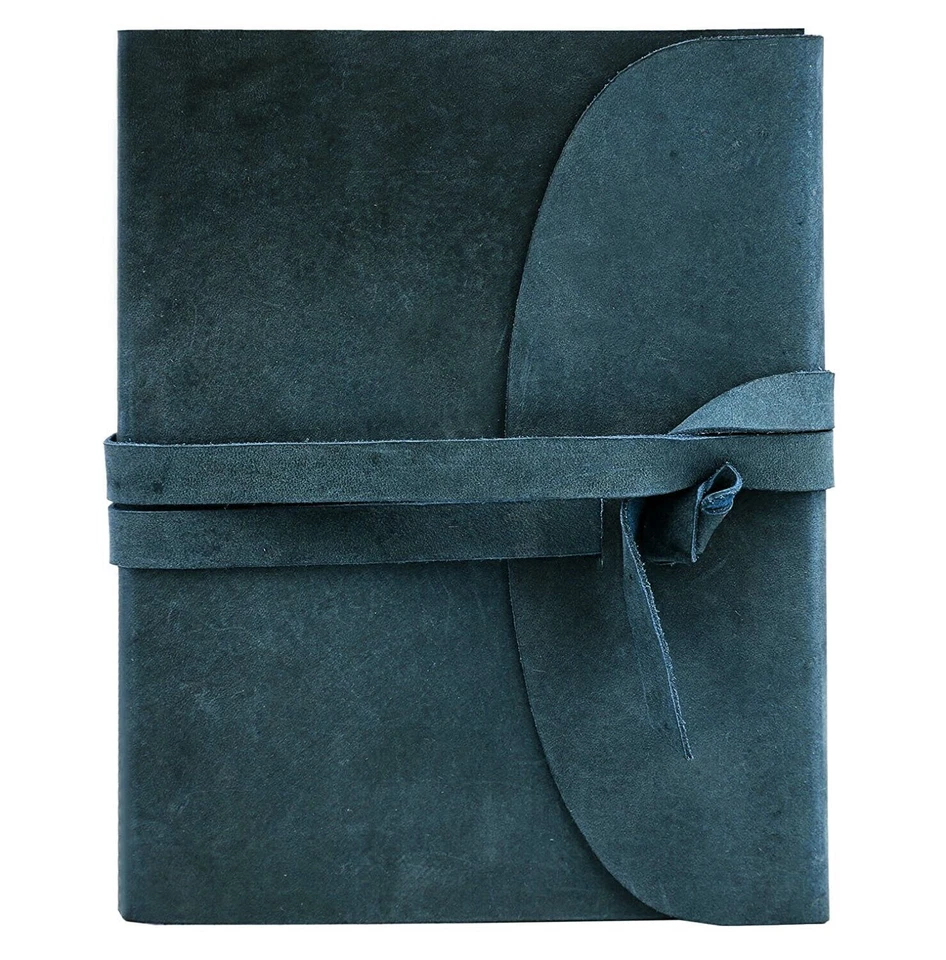 Vintage Leather Bound Diary Travel Memo Notebook Plain Writing Journal Handmade - Image 3 of 4