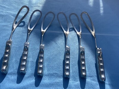 3 Pairs of STAINLESS OBSTETRICAL FORCEPS SURGICAL INSTRUMENTS OB GYN | eBay