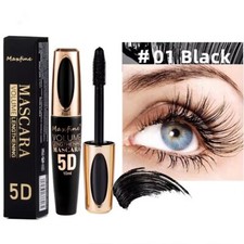 Image of 5D Fiber Black Mascara Waterproof Curling Long-lasting Volumizing Non Smudge